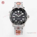 Swiss Grade OR Factory Omega Seamaster Diver 300m Watch Stainless Steel Black Ceramic Bezel
